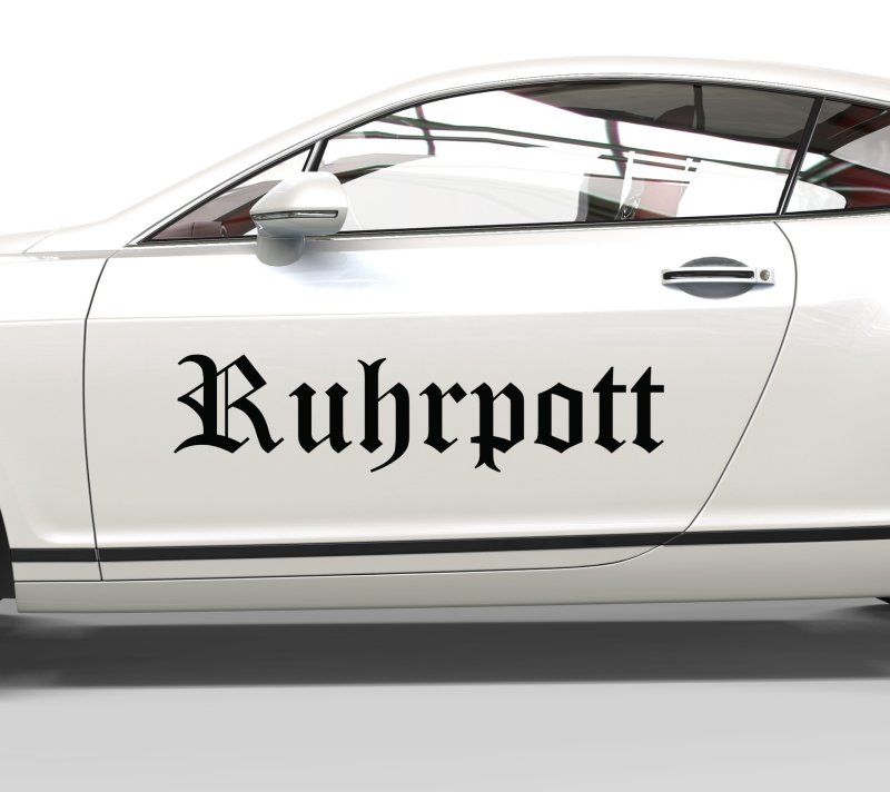 38009 Ruhrpott Schriftzug Aufkleber